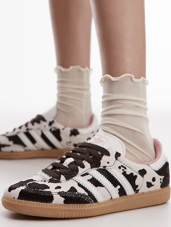 adidas Shoes - NWOB Adidas Samba OG Cow Print Sneakers Mens 8/Womens 9